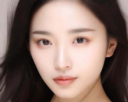 面部轮廓协调，自然与美的完美结合