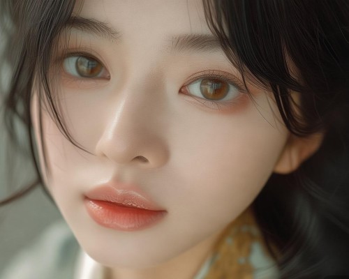 混血感鼻型，东西方美学融合的艺术